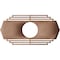 Ekena Millwork Chrysler Wood Fretwork Pierced Ceiling Medallion, Wood (Paint Grade), 26"W x 13"H x 6 7/8"ID x 3/8"T CMWP26X13X0375CSMF - alternate 3